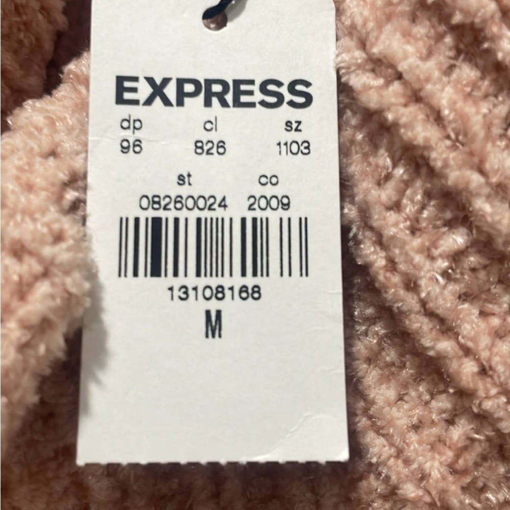Express Blush Cowl Neck Sweater - Picture 2 of 4